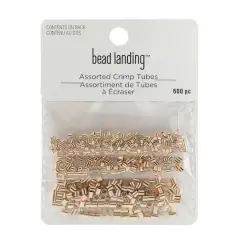 Assorted Metal Crimp Tubes, 600ct. by Bead Landing&trade; Gold