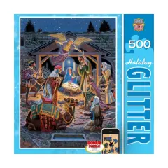 Holy Night 500 Piece Holiday Glitter Puzzle