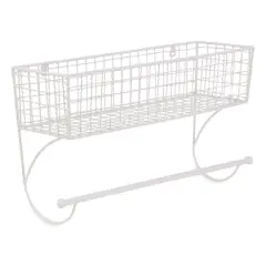 DII&reg; Large Farmhouse Towel Rack Antique White