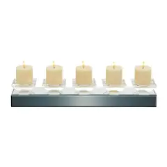 24" Clear Mirror Glam Candlestick Holder