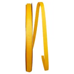 JAM Paper 3/8" Grosgrain Texture Ribbon Yellow Gold