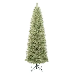7.5ft. Unlit Artificial Arcadia Pine Cashmere Slim Christmas Hinged Tree