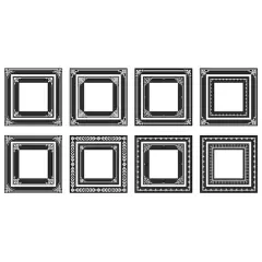 RoomMates Black & White Ornate Gallery Frames Peel & Stick Wall Decals