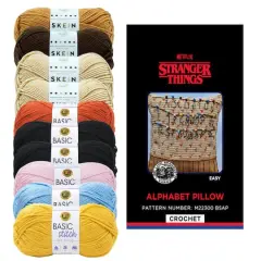 Lion Brand&reg; Stranger Things Alphabet Pillow Crochet Project Kit