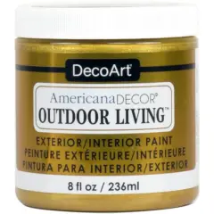 DecoArt&reg; Americana D&eacute;cor&reg; Outdoor Living Paint, 8oz. Gold