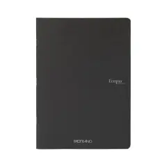 Fabriano&reg; EcoQua Staple Bound Lined Notebook Black