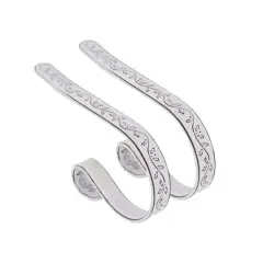 Haute Decor MantleClip&trade; Holly Whitewashed Stocking Holders, 2ct.