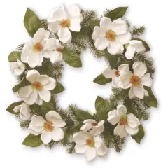 24" North Valley&reg; Spruce Magnolia Wreath