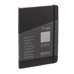 Fabriano&reg; Ecoqua Plus Dotted A5 Fabric-Bound Notebook Black