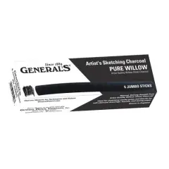General's&reg; Jumbo Willow Sketch Charcoal Sticks, 6ct.