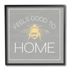 Stupell Industries Good To Bee Home Phrase Cute Insect Pun, 12" x 12"