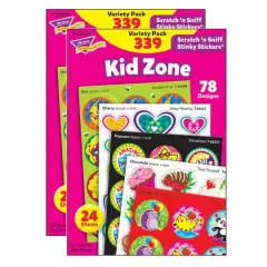 Trend Enterprises&reg; Stinky Stickers&reg; Kid Zone Variety Pack, 2 Packs of 339ct.