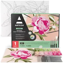 Arteza&reg; Floral Paint by Numbers Kit