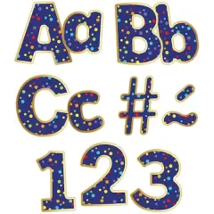 Carson Dellosa Education&reg; Sparkle & Shine Rainbow Confetti EZ Letter Set, 219ct.
