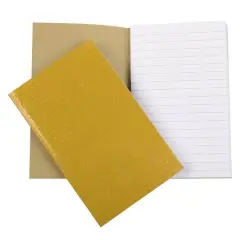 JAM Paper Glitter Kraft Pocket Journal, 2ct. Gold