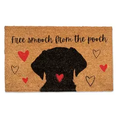 Free Smooch from the Pooch 30" x 18" Door Mat