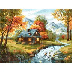 RIOLIS Autumn View Diamond Mosaic Kit, Square Diamonds