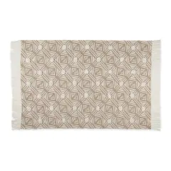 DII&reg; Diamond Textured Hand-Loomed Shag Rug Stone