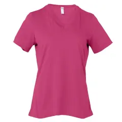 BELLA+CANVAS&reg; Women's Short Sleeve V-Neck T-Shirt Berry
