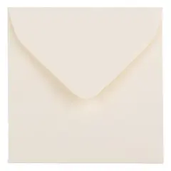 JAM Paper 3.125" x 3.125" Natural White Wove Strathmore Invitation Envelopes