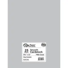 PA Paper&trade; Accents 8.5" x 11" Smooth Cardstock, 25 Sheets Hurricane