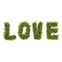 12" LOVE Boxwood Wall Decoration