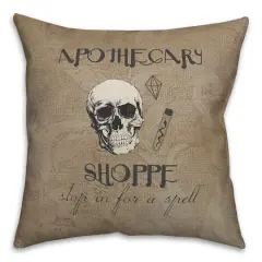 Apothecary Shoppe 3 18" x 18" Throw Pillow