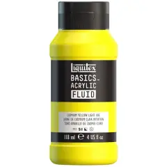 Liquitex&reg; BASICS&reg; Acrylic Fluid, 4oz. Cadmium Yellow Light Hue