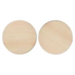 Good Wood by Leisure Arts&reg; 8" Circle Pine Plaque, 2ct.