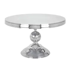 30" Silver Aluminum Traditional Coffee Table