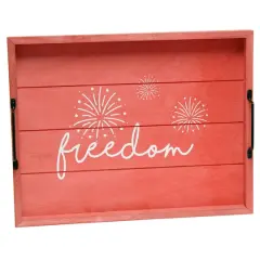 Elegant Designs&trade; 15.5" Freedom Serving Tray with Handles