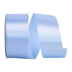 JAM Paper 1.875" x 50yd. Single Face Satin Allure Ribbon Light Blue
