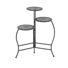 2ft. Black Metal Traditional Plantstand
