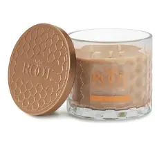 Root Candles Signature 3-Wick Honeycomb Beeswax Blend Jar Candle Ginger Patchouli