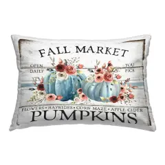 Stupell Industries Fall Market with Roses Outdoor Printed Pillow