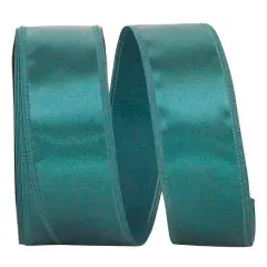 JAM Paper 2.125" 50yd. Dyna Satin EZ Wired Ribbon Hunter
