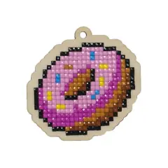 Wizardi Diamond Painting Ornament Kit Doughnut