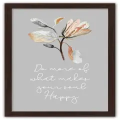 Makes Your Soul Happy Fall Print in Black Frame