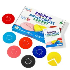 Hand2mind&reg; Rainbow&reg; Angle Circles Small Group Set, 6ct.
