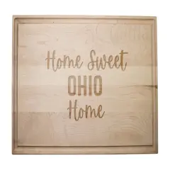 Home Sweet State Home 17" x 11" Maple Cutting Board Ohio
