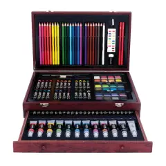 Art 101&reg; Deluxe Art Set in Wood Organizer Case