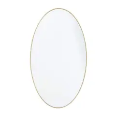 Gold Contemporary Wall Mirror, 18" x 1" x 32"