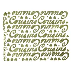 JAM Paper Cousins Gold Standard Script Stickers