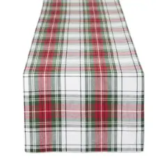 DII&reg; 108" Christmas Plaid Table Runner
