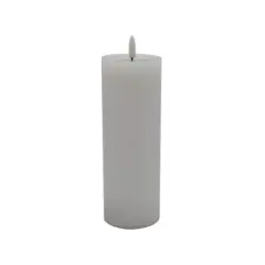 3" x 8" LED Wax Pillar Flickering Candle by Ashland&reg; White