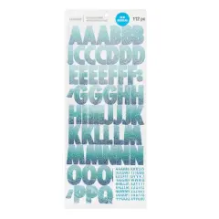 Blue Glitter Ombre Alphabet Stickers by Recollections&trade;