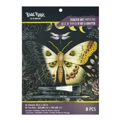 Brea Reese&trade; 9" x 12" Erie Night Scratch Art Paper Pad
