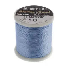 Miyuki&reg; Nylon Beading Thread, 50m Light Blue