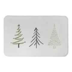 Designs Direct Three Winter Trees Bath Mat, 34" x 21"