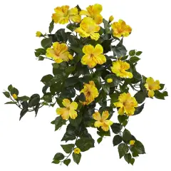 2ft. Yellow Hibiscus Hanging Plant, 2ct.